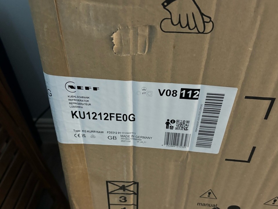 Neff integrated fridge. We bought the wrong size for our new kitchen