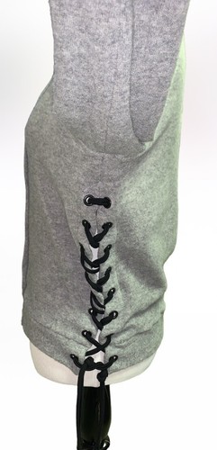 Cardigan Calvin Rucker lana merino girocollo manica lunga passante cravatta grigio taglia XS - Foto 2 di 9