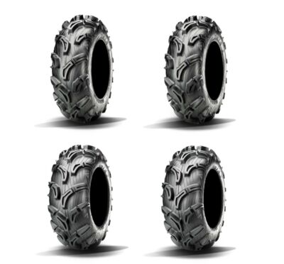Full Set Of Maxxis Zilla Bias 28x10-12 And 28x12-12 Tires (4)