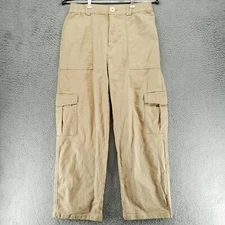 Lepunuo Cargo Pants Womens M High Waisted Casual Pants Baggy Stretchy Wide Leg