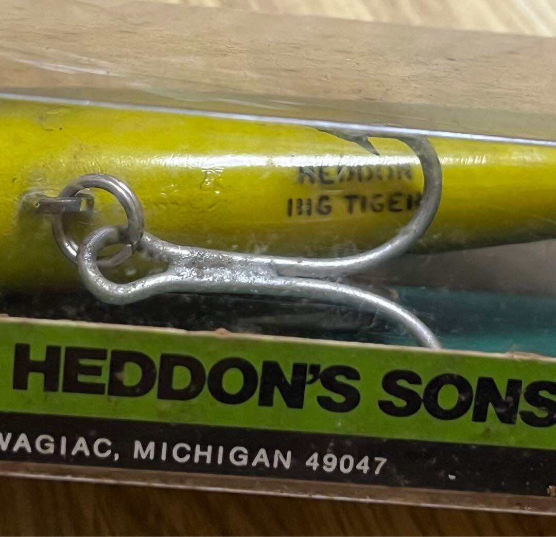 Old Hedon Mugnum Big Tiger BF Bull Frog Color Vintage Fishing Lure Unused 9398MN - Image 4