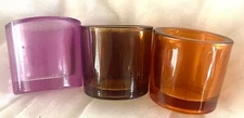 3 Couronne Co. Heavy Recycled Glass Votive Candle Holder (s) Round