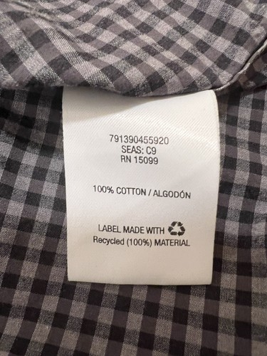 Structure Gray Modern Fit Dress Shirt Gray Long Sleeve Adult Men's XL XLarge - Picture 8 of 9