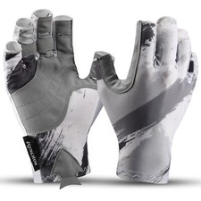 Fishing Gloves UV Sun Protection Breathable Fingerless Gloves for Men Women