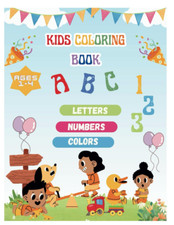 Kids Abc,Colour,Trace Fun Colouring Early Learning Book: Letters, Numbers, Colou