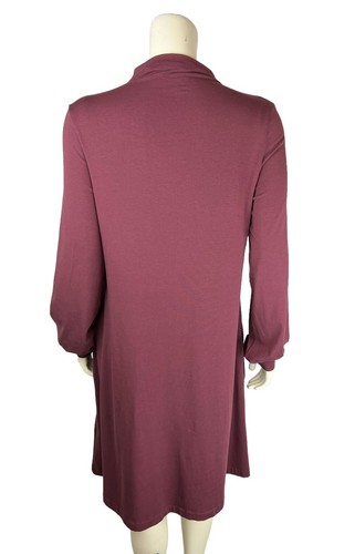 Gudrun Sjoden Long Sleeve Mock Neck Dress Size M Pockets Organic Cotton Medium - Picture 4 of 12