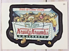 2005 Topps Wacky Packages Krusty Krumbs Doughnuts Sticker Card 20 Series 2