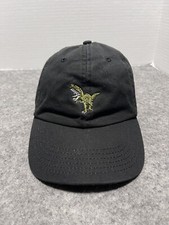 Emroidered Green Dinosaur Black T Rex Velocaraptor Hat Cap Strapback Jurassic