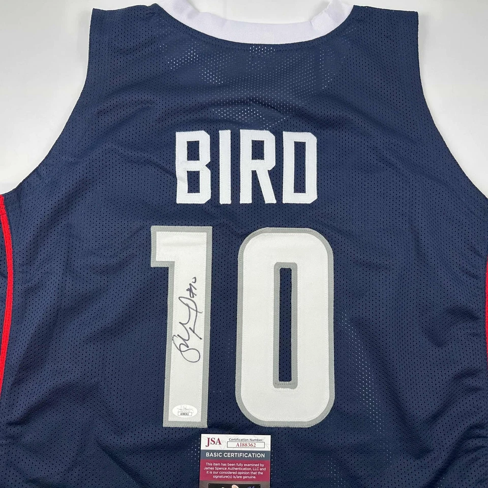 Autographed/Signed Sue Bird UConn Connecticut Blue College Jersey JSA COA - Image 2 of 4