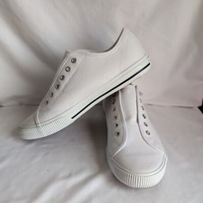 Hurley Ladies Size 8.5 Chloe Slip on Canvas Sneaker Shoes, Black