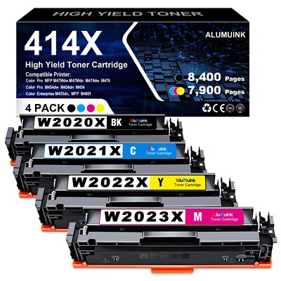Toner for HP 414A 414X W2020X Laserjet Pro MFP M479fdw M479fdn M455dn WITH CHIP