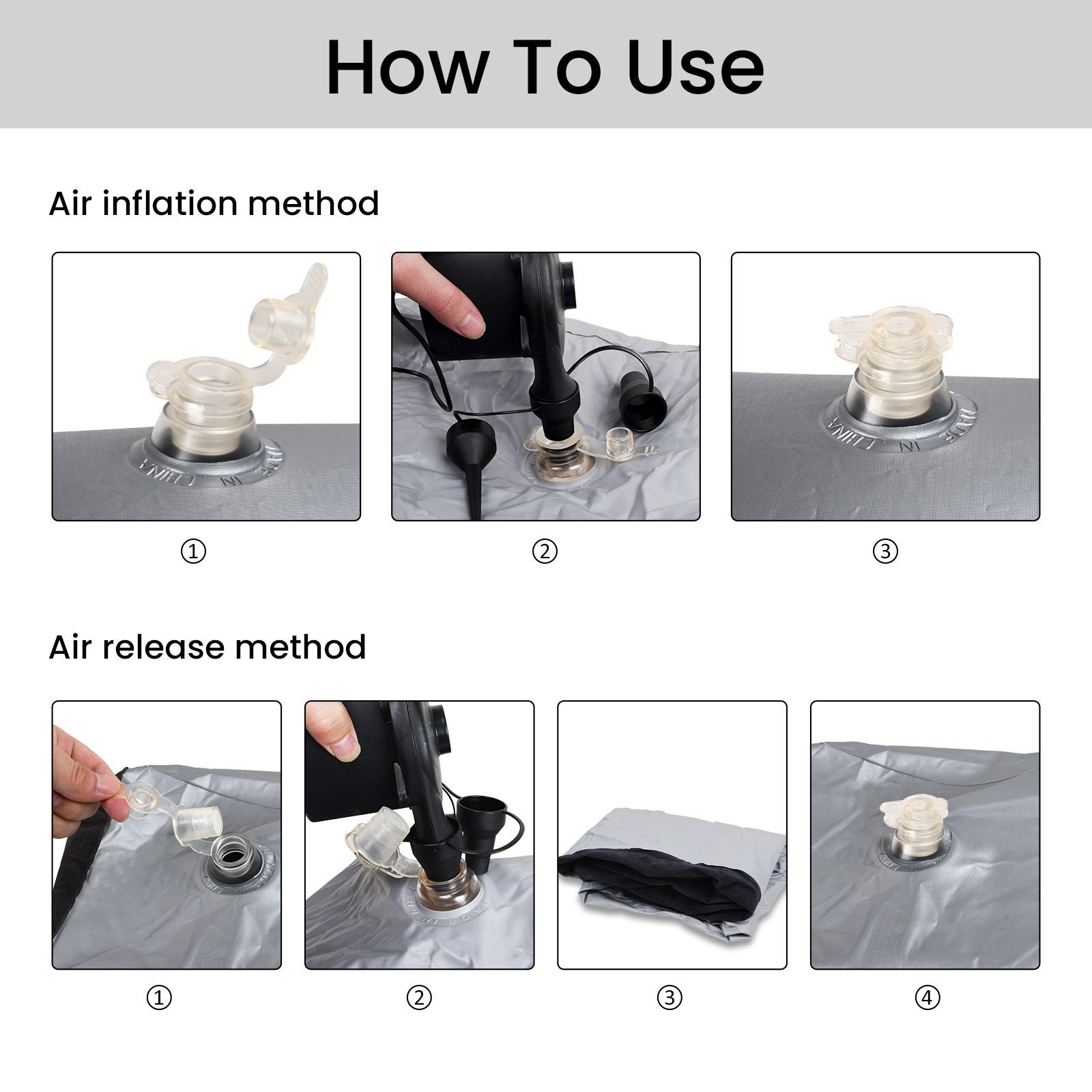 Inflatable Mattress Car Air Travel Bed Cushion for Back Seat Gap Pad