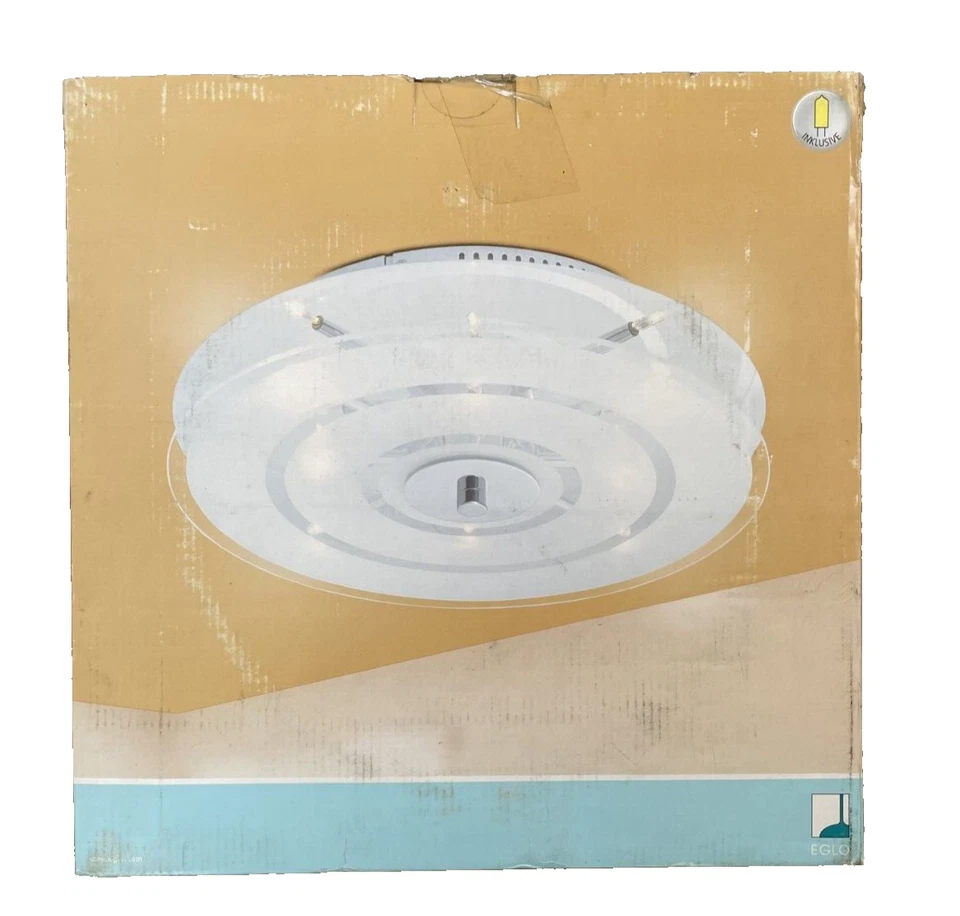 Lampada da parete lampadario vetro metallo 8 luci 20 W Illuminazione Eglo Genua - Immagine 2 di 4