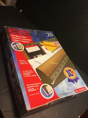 Box of 25 Esselte STANDARD Letter Size Pendaflex File Folders~USED