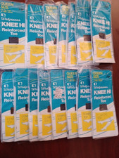 Vintage Knee Hi Hi's High Stockings 15 Pack Lot Sheer Reinforced Toe Walgreens