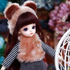 1/6 BJD Doll LCC Miyo Normal Color D-Free Face Make UP+Free Eyes