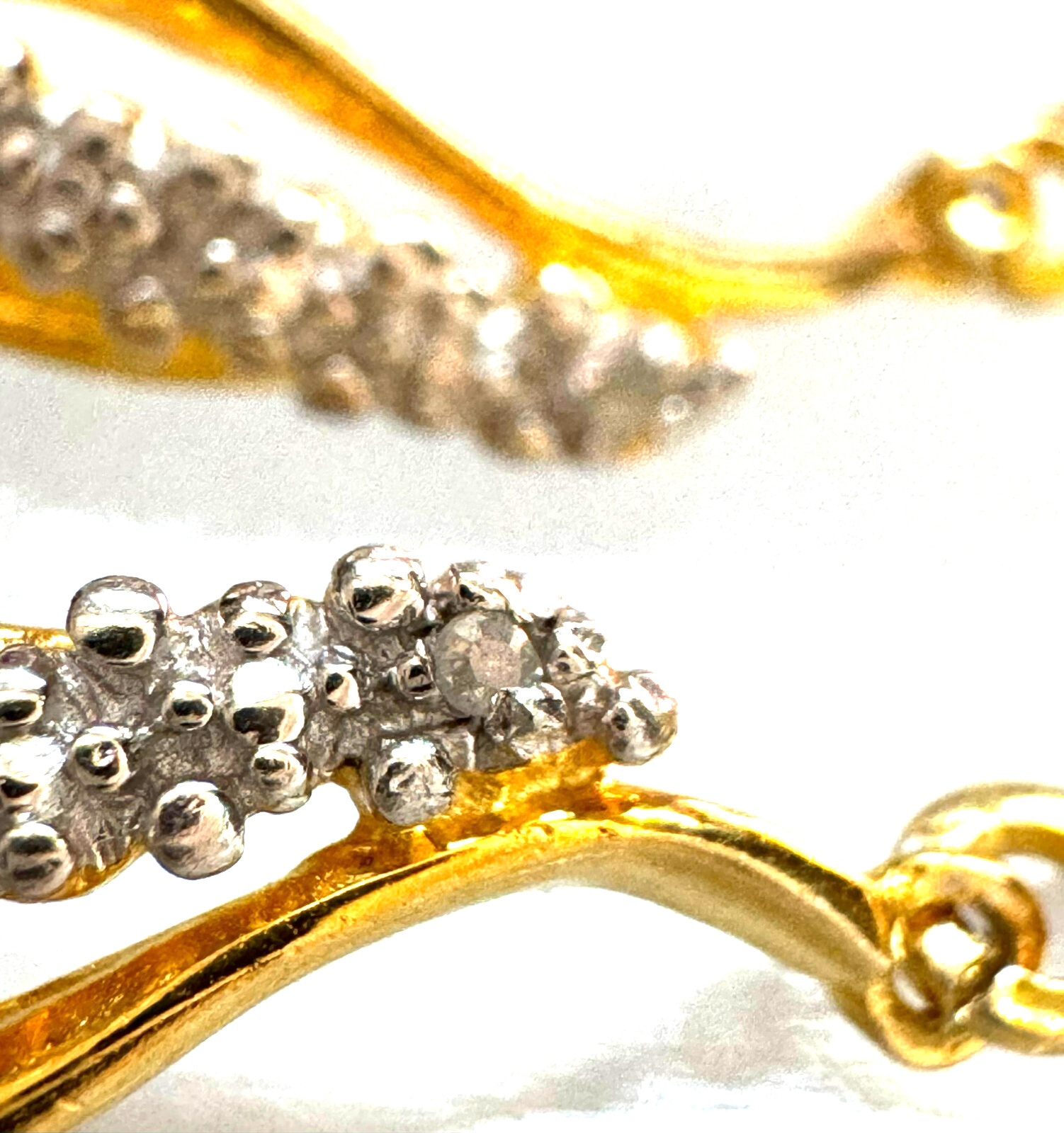 SETA 925 Sterling Silver Dangle Earrings with Dia… - image 4