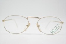 Vintage Glasses Benetton MIAMI Gold White Oval Eyeglass Frame