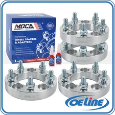 For Jeep Wrangler TJ YJ 4Pc 5x4.5 Wheel Spacers 1/2"x20 82.5mm w/1 Inch Spacers