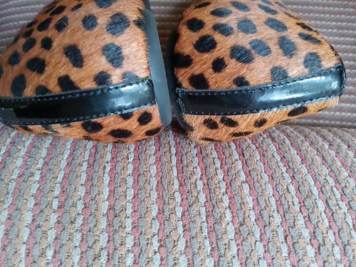 Talbots Damen-Flats Tiermotiv Leopardenhaar mit Lackleder-Zehen Größe 6 - Bild 10 von 11