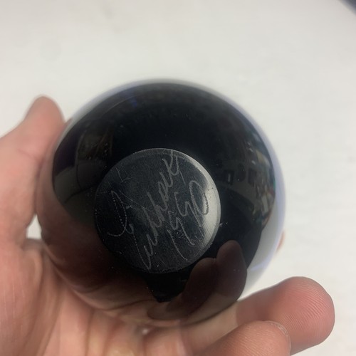 Vintage Iridescent Glass Perfume Scent Bottle Signed Eickholt 1990 No  Stopper - 第 6/23 張圖片