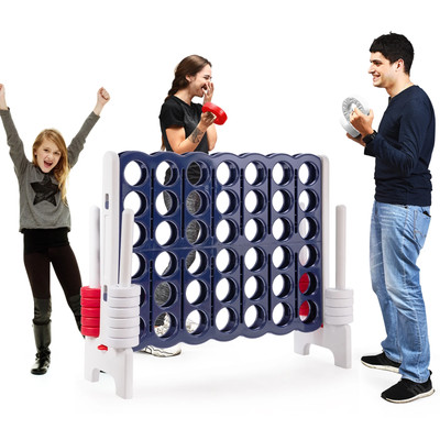 Jumbo 4-To-Score 4 in a Row Giant Game Set Indoor Outdoor Adults Kids Family Fun
