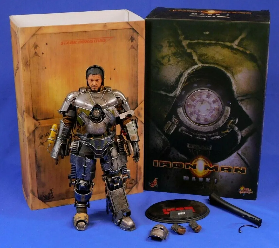 IRON MAN HOT TOYS MARK I MMS80 1:6 SCALE TONY STARK COMPLETE | eBay