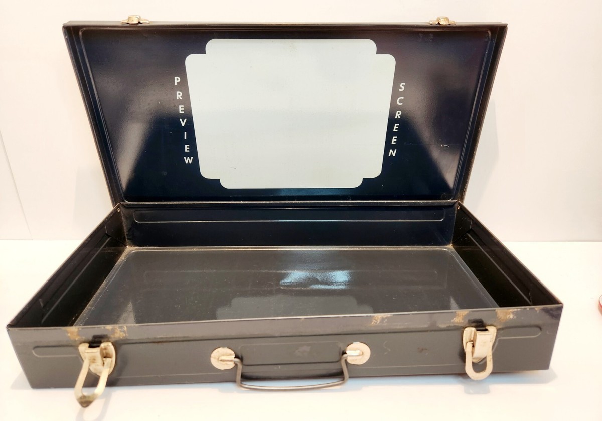 Vintage Mico Projector Slide Tray Storage Case Holder Box