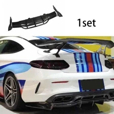 For Benz C63 W205 Carbon Fiber Body Kit PSM-Style Rear Bumper Diffuser Spoiler
