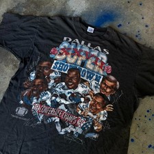 Vintage 1993 Dallas Cowboys Caricature Super Bowl T-shirt VK16599