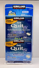 Kirkland Signature Quit2 ORIGINAL Gum 2mg 380 Nicotine Polacrilex Stop Smoking