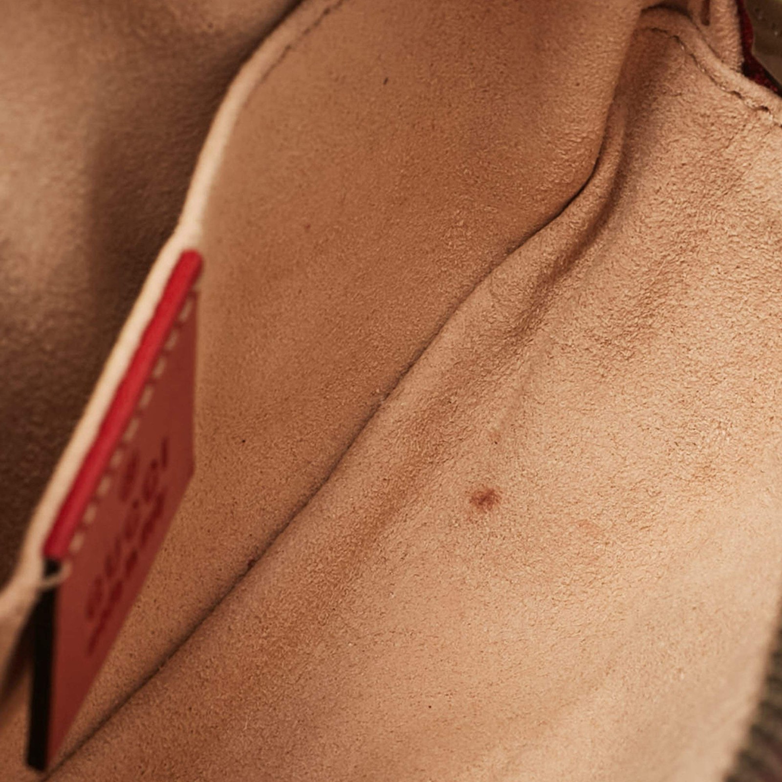 Gucci Red Matelasse Leather Mini GG Marmont Belt Bag image 9