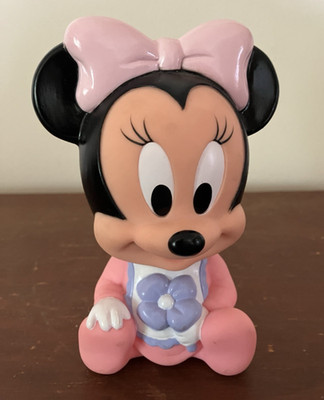 Arco Disney Baby Minnie Mouse Squeak Rubber Vinyl Toy - 6 inch Vintage 