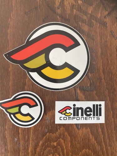 Vintage NOS VERY RARE Cinelli Shop Display Sticker Decal Set NICE - Bild 2 von 2