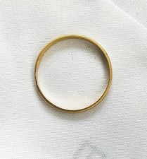 Alliance Or 18K 750 – 2 g – Taille 54 – Bague Or Jaune – Poinçon Tête d’Aigle