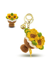 Keychain, Sunflower Bag Charm, Cute Keychain for Girls, Aesthetic Bag Charm