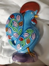Vintage Rooster Bank Pre-owned Japan 4 Inches Tall Hand Painted Colorful