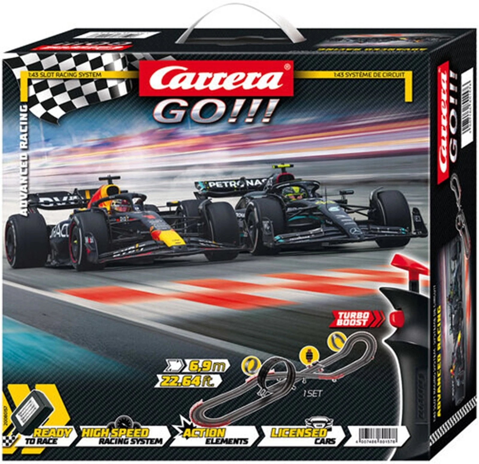 Carrera GO!!! Komplettset mit F1-Rennwagen
