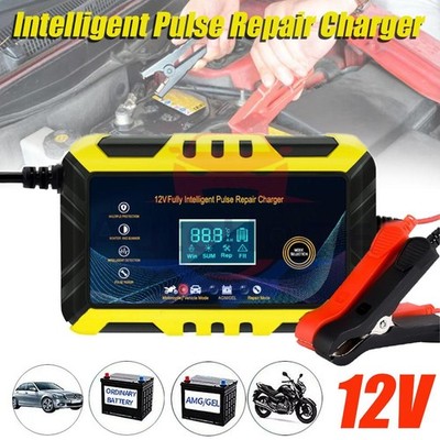 Car Battery Charger Heavy Duty 12V/6A Smart Automatic Intelligent Pulse Repair