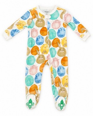 Burt's Bees Baby Size 3-6M Easter Friends Organic Cotton Footed Sleeper