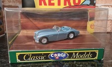 Corgi Classics D734 1:43 Austin Healey Open Top in Blue - Boxed 