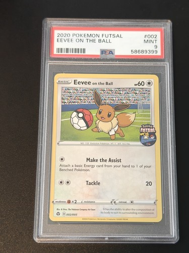Eevee on the Ball - (Pokemon Futsal) 002/005 PSA 9