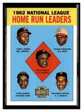 2001 Topps Archives #211 NL HR Leaders Mays Aaron Robinson Banks Cepeda