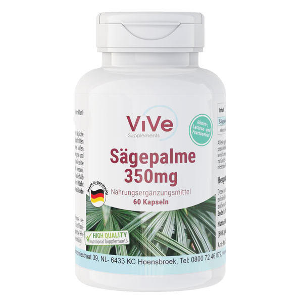 SäGepalme-Extrakt 350 Mg - 60 Kapseln, 25 % FettsäUren, Vegan | Vive Supplements-image