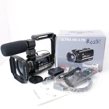 DVC IR 2.7K Ultra HD Camcorder Digital Video Camera Full Kit READ