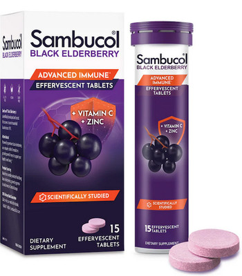 Sambucol Black Elderberry Effervescent Tablet 15 tablets