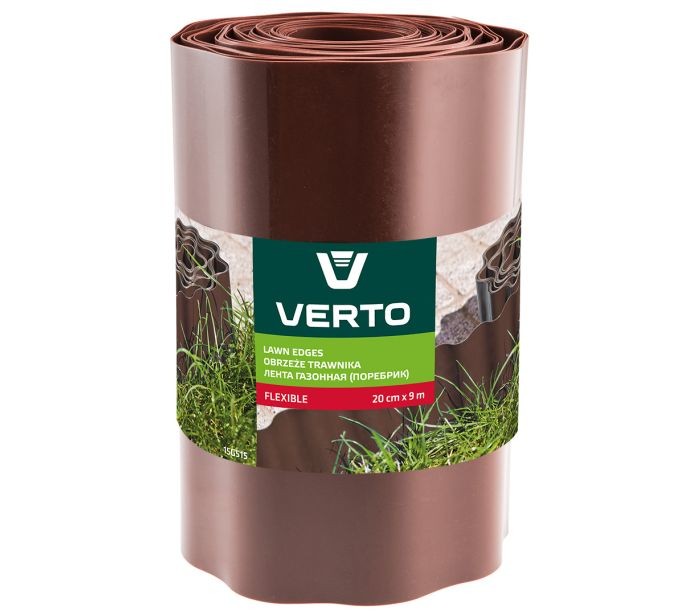 Verto Braun Rasenkante, Obrzee Do Trawnikow Brzowe Garten-Einfassungsrolle Kunststoff (900 Cm) - Bild 2