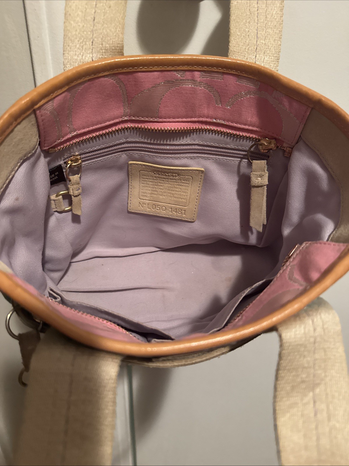 Y2K Coach Hampton Spring Patchwork Small Tote Lim… - image 3