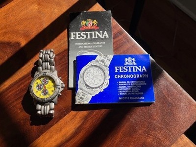 Festina Mens Chronograph Watch Titanium Alloy for sale online | eBay
