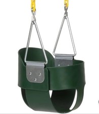 Eastern Jungle Gym CIS High Back Full Bucket Swing with Coated Chain - Green